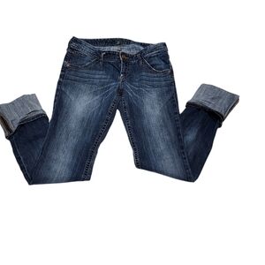 Express Jeans👖Dark blue Ankle cropped Jeans Size 8